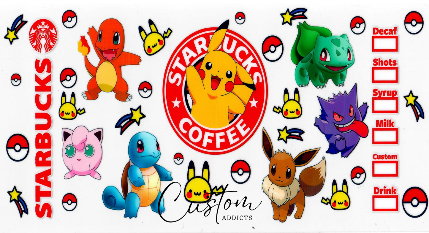 16Oz Pokémon Starbucks Wrap