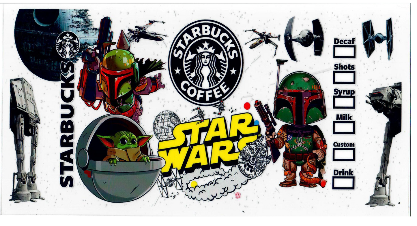 16Oz Star wars Starbucks Wrap