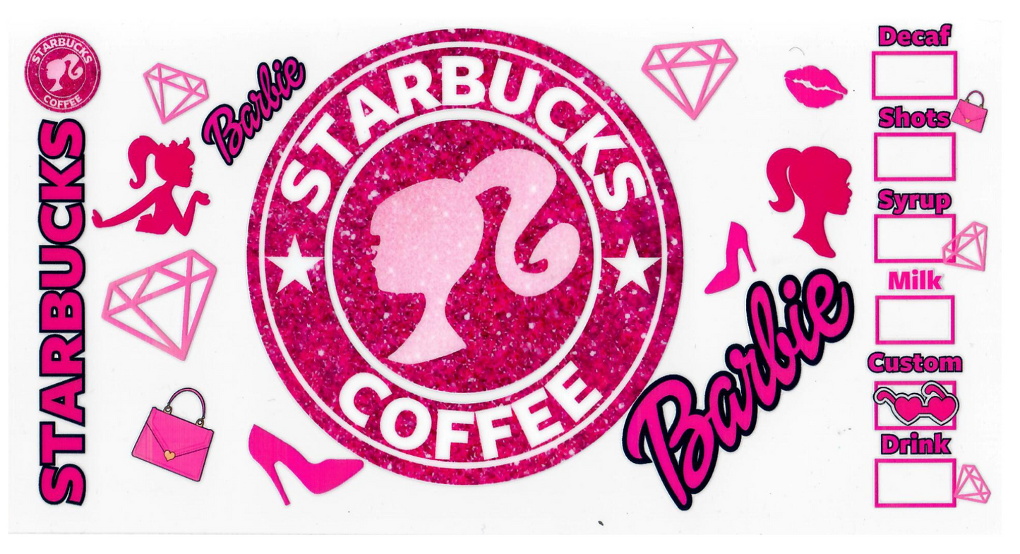 16Oz Barbie Starbucks Wrap