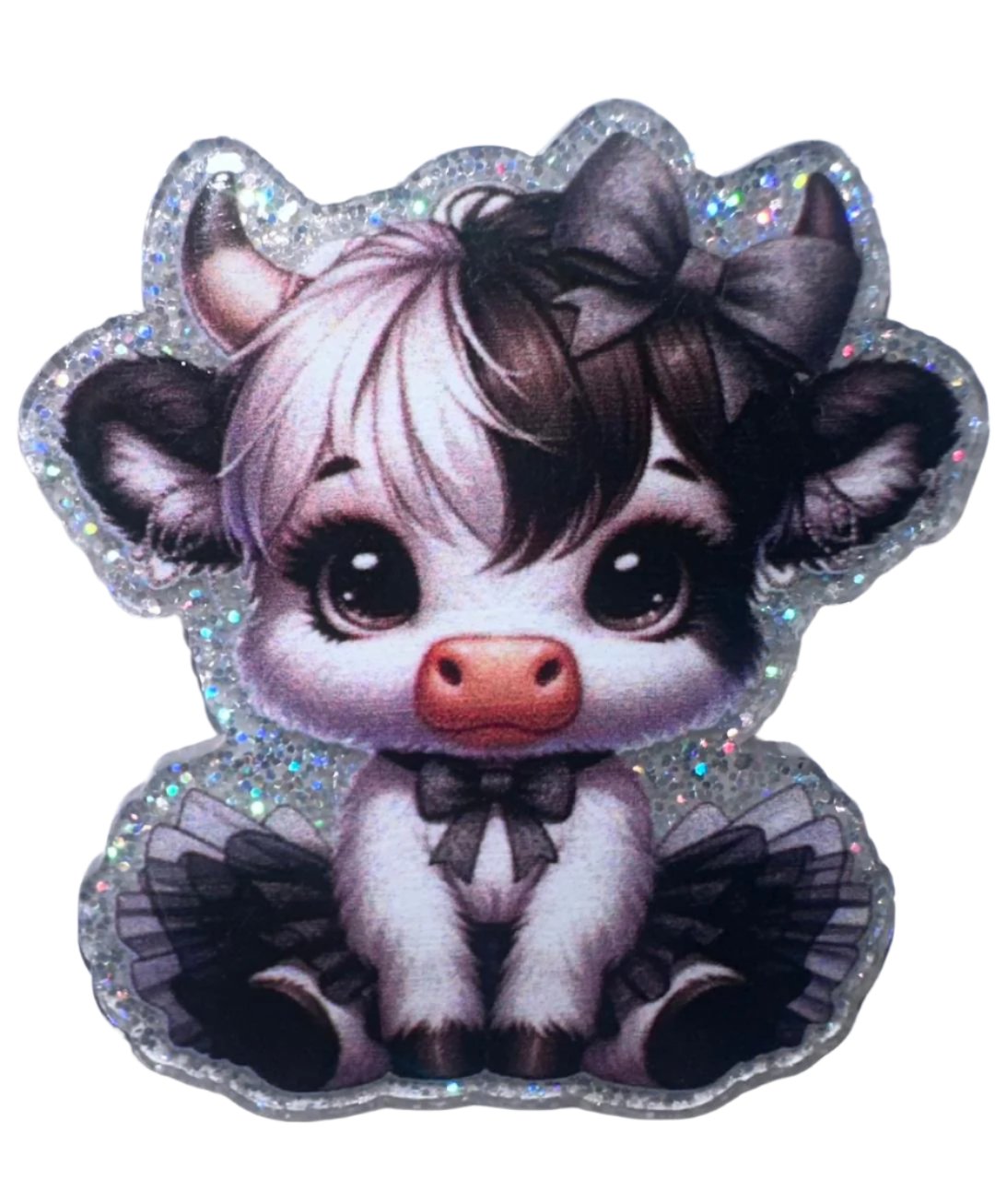 Acrylic Charm Baby Highland Cow skirt