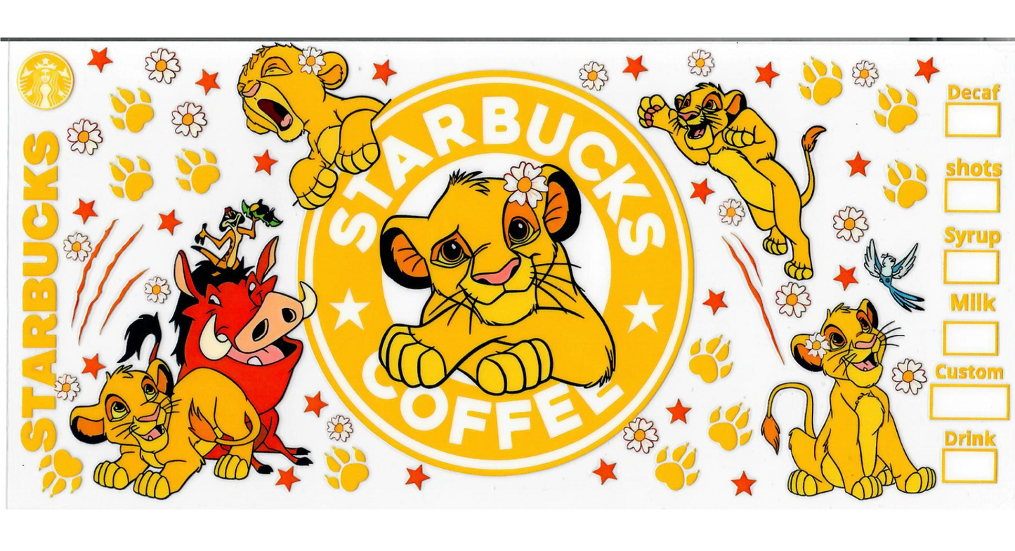 16Oz Lion King Starbucks Wrap