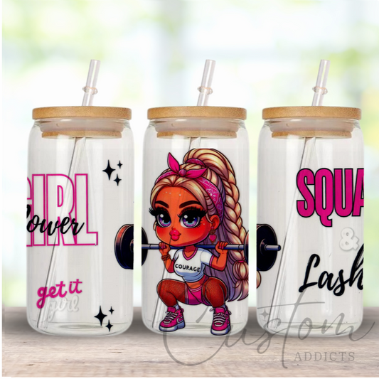 16Oz Squats and Lashes Wrap
