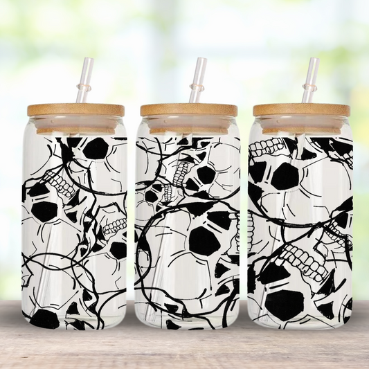 16Oz Halloween Skulls