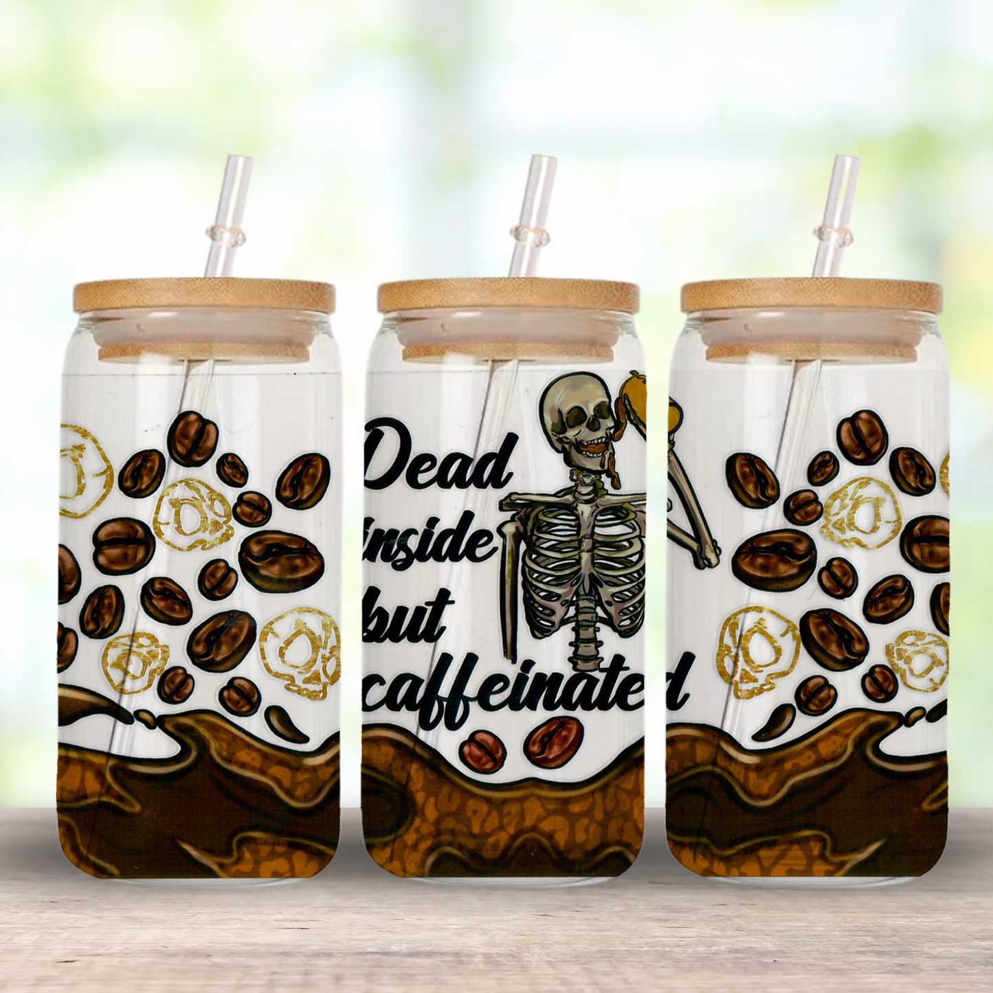 16Oz Dead Inside But Caffeinated