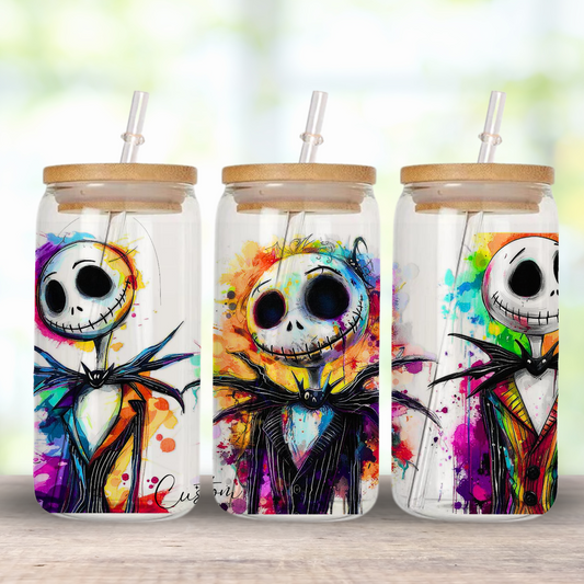 16oz Decal Halloween Colorful Jack Limited Edition