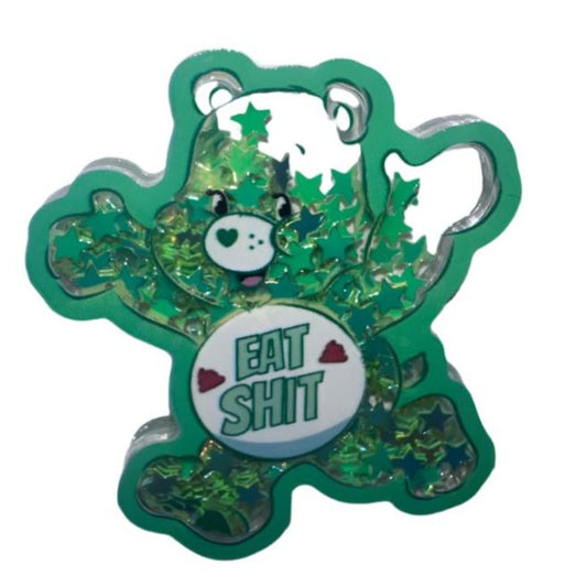 Shaker Charm Swear Bear Green