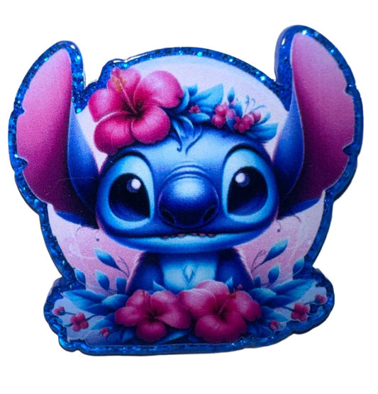Acrylic Charm Glitter Stitch